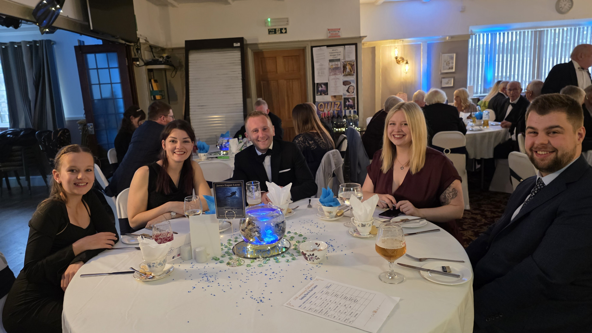 Table Jams Eagan Layne Awards Fifty year anniversary dinner Alsager sub aqua club