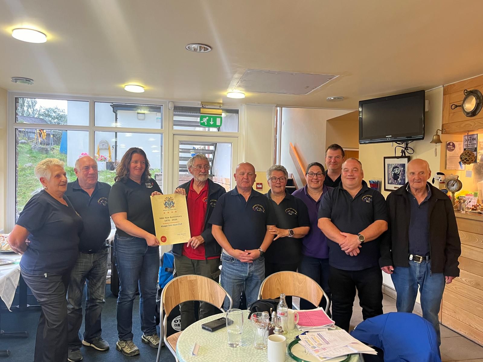 BSAC 50 Certificate presentation