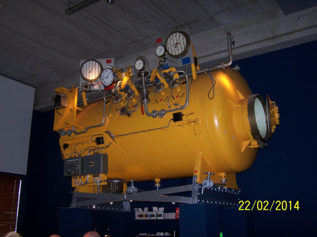 Display inside Nemo33 in Belgium