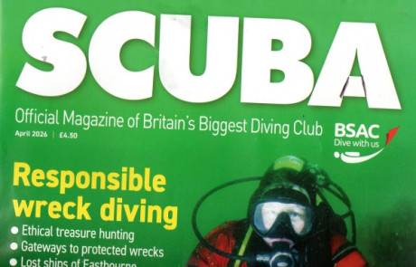 Cover page of SCUBA magazine Apriln2026