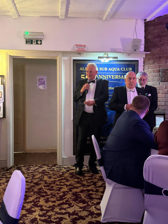 Awards Fifty year anniversary dinner Alsager sub aqua club