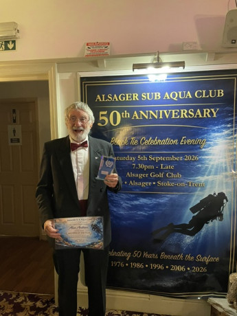 Alsager Sub Aqua Club Member of the year 2026